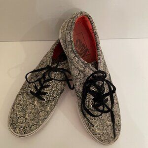 Vans Atwood Black White Paisley Low Top Sneakers Skate Shoes Women’s Size 8 TB4R